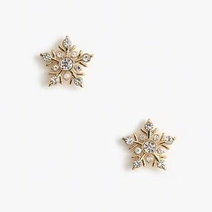 J. CREW Snowflake Stud Earrings, Brand New With Tag, GORGEOUS!